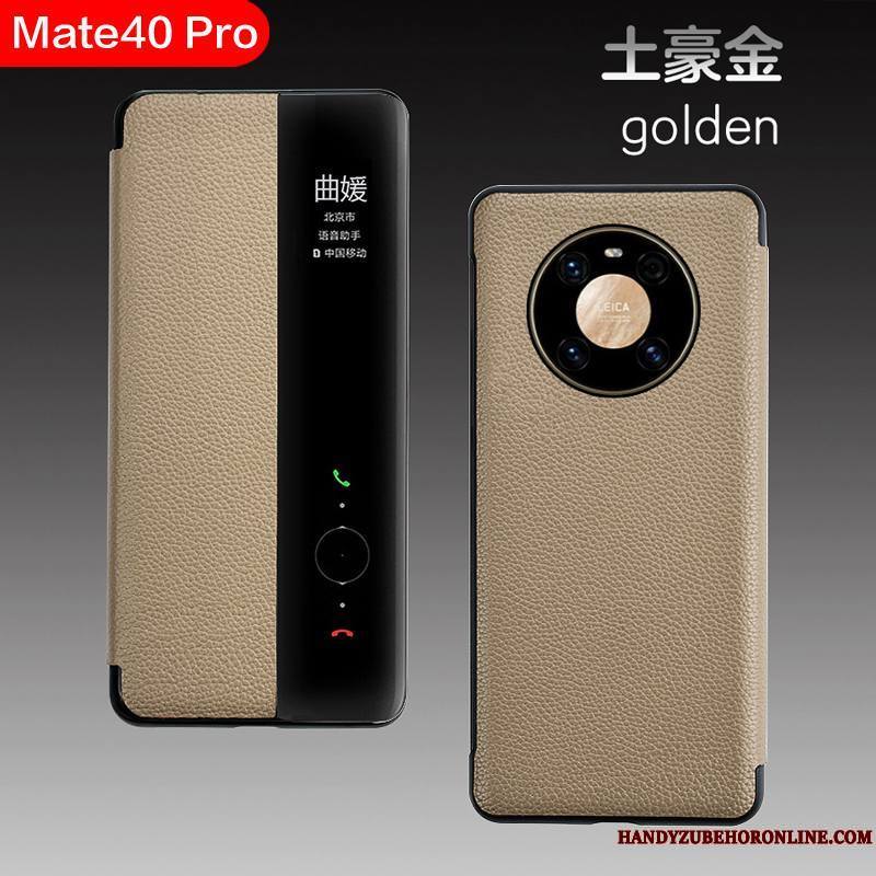 Huawei Mate 40 Pro Coque Windows Incassable Luxe Housse Business Dormance Qualité