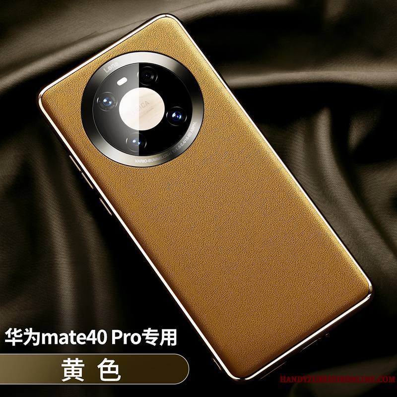 Huawei Mate 40 Pro Créatif Coque De Téléphone Incassable Cuir Protection Très Mince Étui
