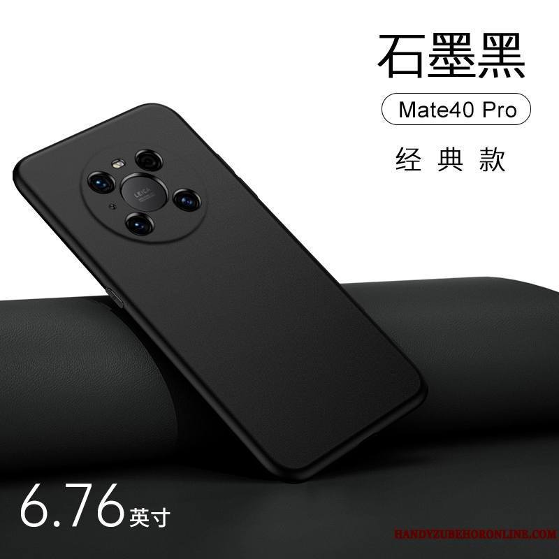 Huawei Mate 40 Pro Délavé En Daim Étui Simple Protection Coque Anneau Nouveau