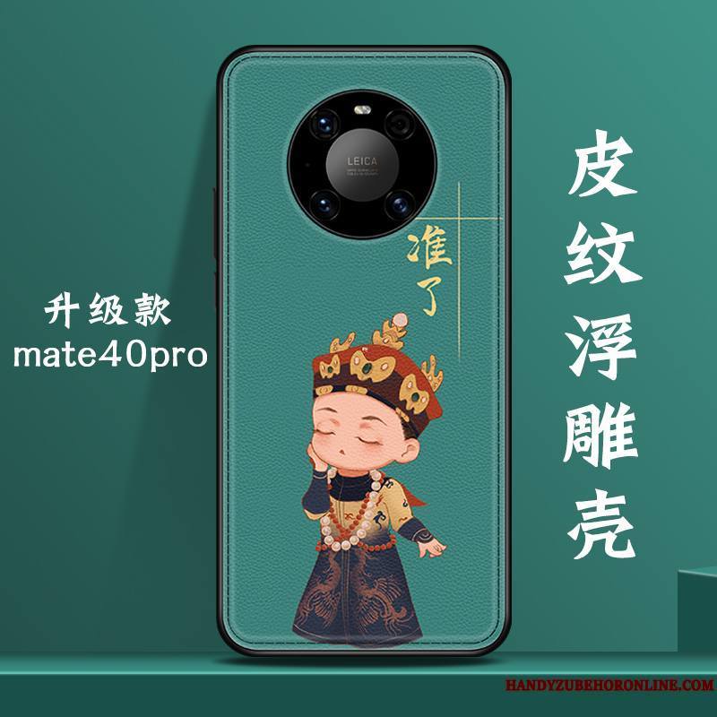 Huawei Mate 40 Pro Original Bleu Personnalité Marque De Tendance Style Chinois Nouveau Coque De Téléphone