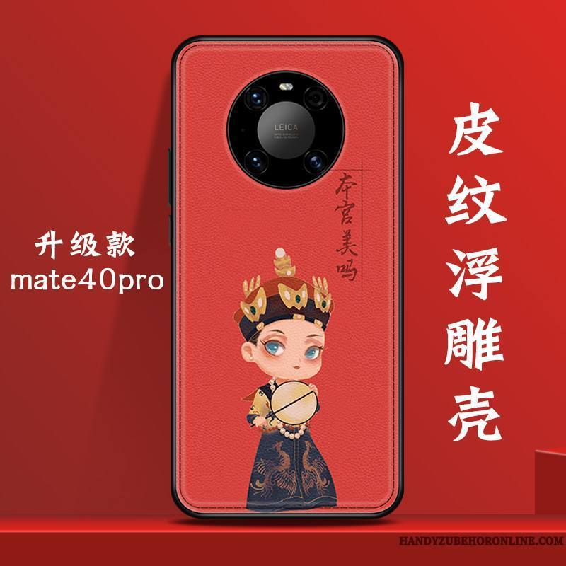 Huawei Mate 40 Pro Original Bleu Personnalité Marque De Tendance Style Chinois Nouveau Coque De Téléphone