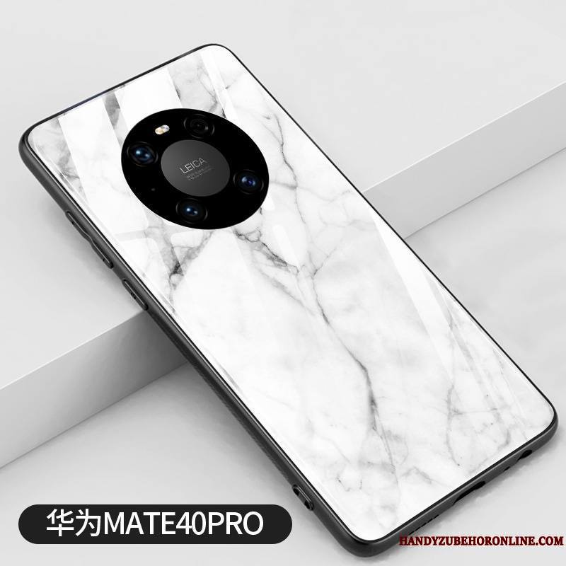 Huawei Mate 40 Pro Personnalité Grand Simple Tout Compris Protection Noir Coque De Téléphone