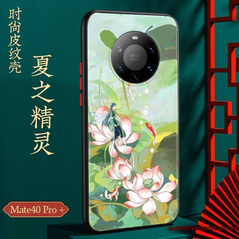 Huawei Mate 40 Pro+ Tout Compris Coque De Téléphone Silicone Créatif Incassable Marque De Tendance Étui