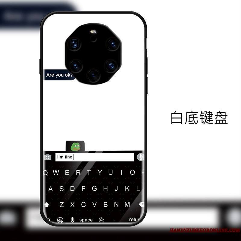 Huawei Mate 40 Rs Mode Coque De Téléphone Protection Incassable Miroir Simple Verre