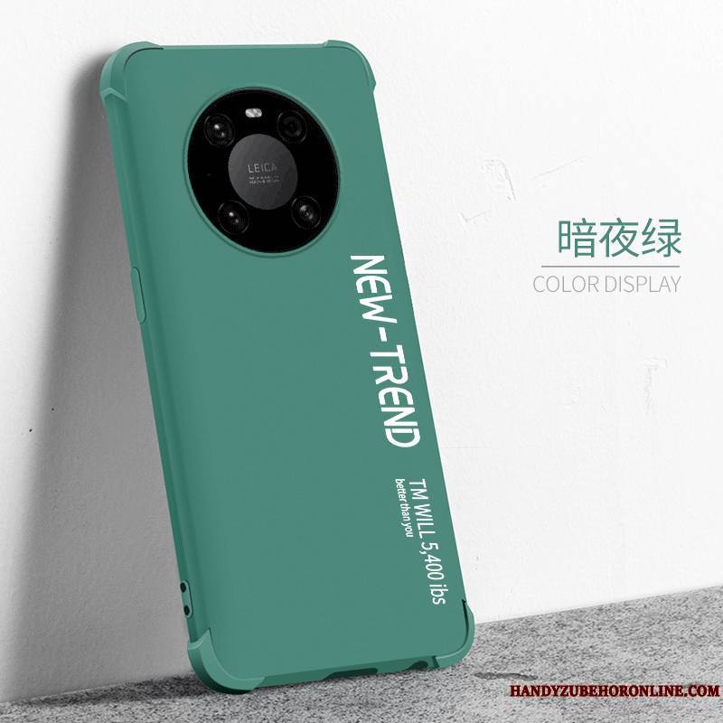 Huawei Mate 40 Silicone Coque Vert Étui Ballon Personnalité Fluide Doux