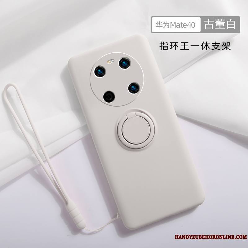 Huawei Mate 40 Support Magnétisme Incassable Coque De Téléphone Silicone Anneau Tout Compris