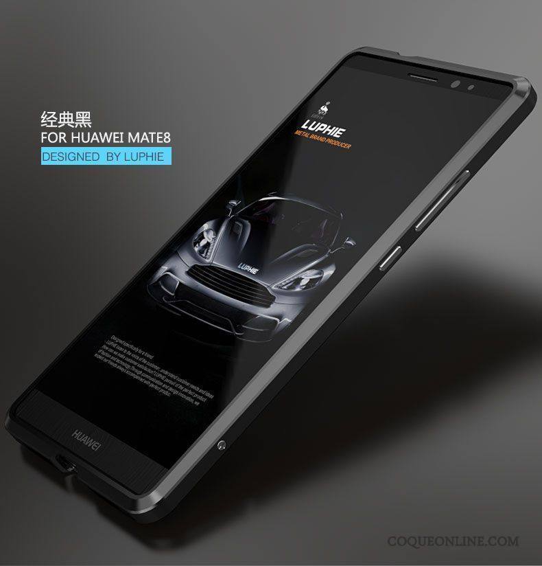 Huawei Mate 8 Border Coque Protection Très Mince Métal Étui Incassable