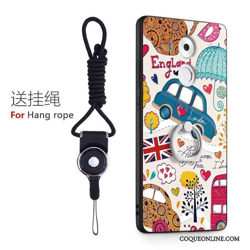 Huawei Mate 8 Coque De Téléphone Dessin Animé Charmant Difficile Protection Rose Gaufrage