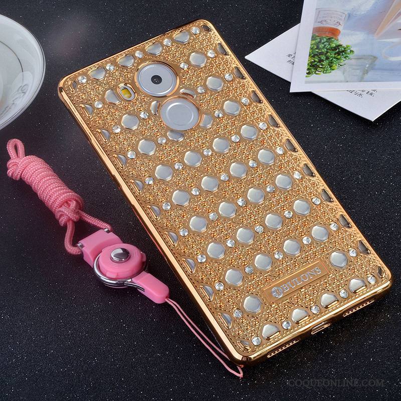 Huawei Mate 8 Coque Protection Strass Ornements Suspendus Silicone Étui Fluide Doux Personnalité