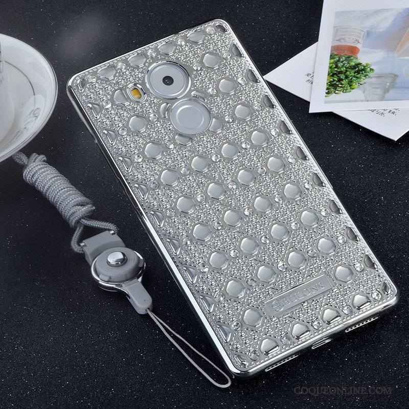 Huawei Mate 8 Coque Protection Strass Ornements Suspendus Silicone Étui Fluide Doux Personnalité