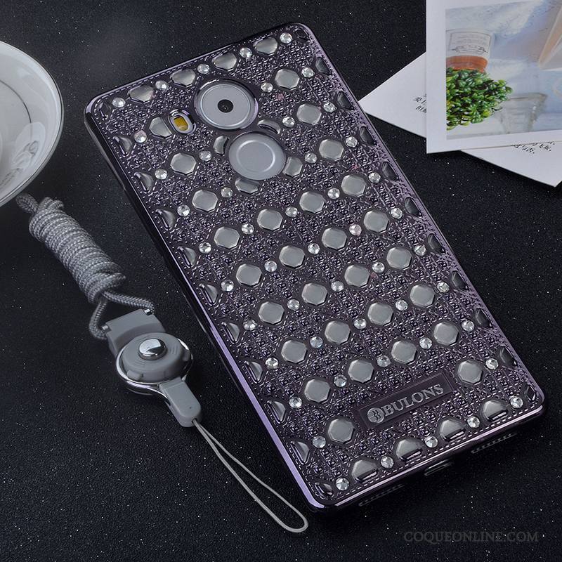 Huawei Mate 8 Coque Protection Strass Ornements Suspendus Silicone Étui Fluide Doux Personnalité