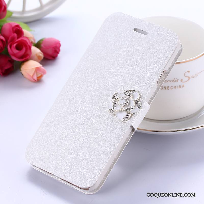 Huawei Mate 8 Coque Support Clamshell Téléphone Portable Étui Strass Protection Étui En Cuir