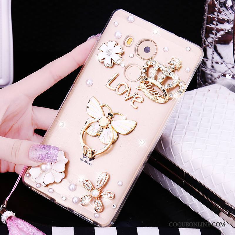 Huawei Mate 8 Fluide Doux Étui Incassable Tendance Silicone Strass Coque De Téléphone