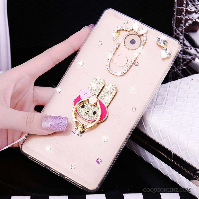 Huawei Mate 8 Fluide Doux Étui Incassable Tendance Silicone Strass Coque De Téléphone