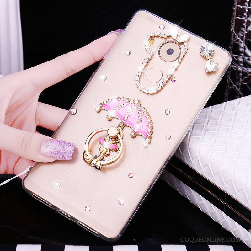 Huawei Mate 8 Fluide Doux Étui Incassable Tendance Silicone Strass Coque De Téléphone