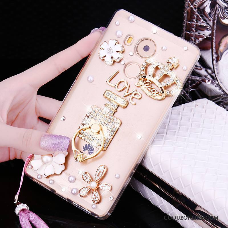 Huawei Mate 8 Fluide Doux Étui Incassable Tendance Silicone Strass Coque De Téléphone