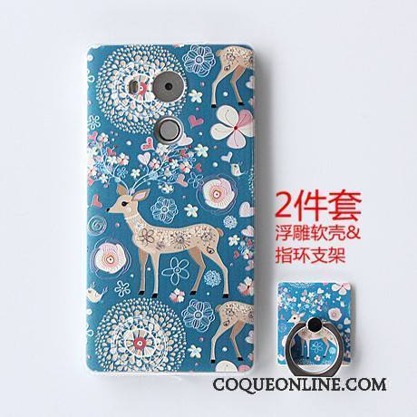 Huawei Mate 8 Gaufrage Rose Coque De Téléphone Protection Peinture Fluide Doux Tout Compris