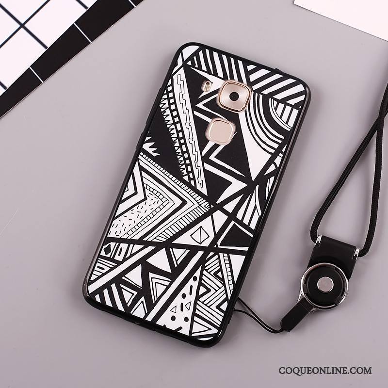 Huawei Mate 8 Peinture Blanc Protection Coque De Téléphone Ornements Suspendus Incassable Étui