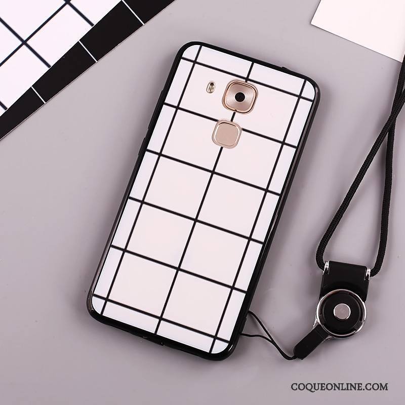 Huawei Mate 8 Peinture Blanc Protection Coque De Téléphone Ornements Suspendus Incassable Étui