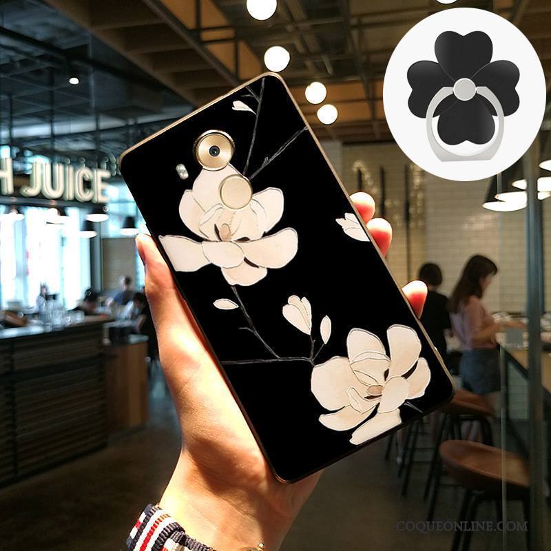 Huawei Mate 8 Protection Coque De Téléphone Créatif Gaufrage Rose Incassable Art