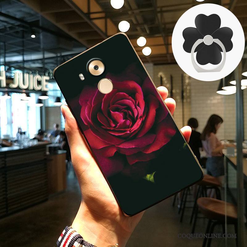 Huawei Mate 8 Protection Coque De Téléphone Créatif Gaufrage Rose Incassable Art