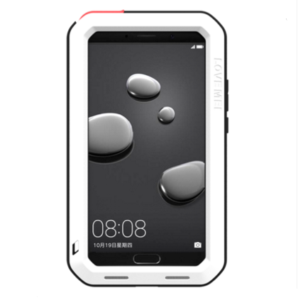 Huawei Mate 8 Protection Incassable Étui Rouge Métal Coque De Téléphone Silicone
