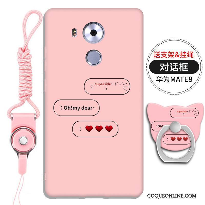 Huawei Mate 8 Support Ornements Suspendus Gaufrage Rouge Coque De Téléphone Silicone Tout Compris