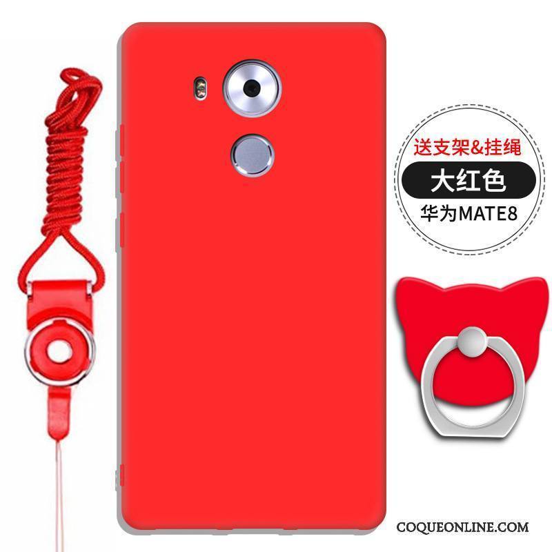 Huawei Mate 8 Support Ornements Suspendus Gaufrage Rouge Coque De Téléphone Silicone Tout Compris