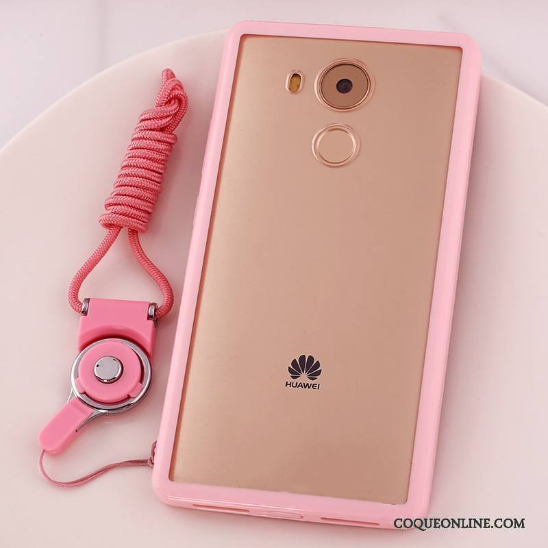 Huawei Mate 8 Étui Dessin Animé Coque De Téléphone Rose Téléphone Portable Strass Protection