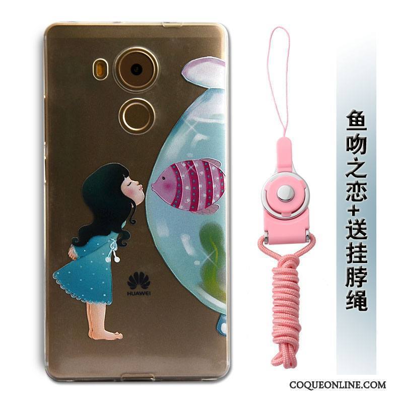 Huawei Mate 8 Étui Fluide Doux Protection Silicone Gaufrage Coque De Téléphone