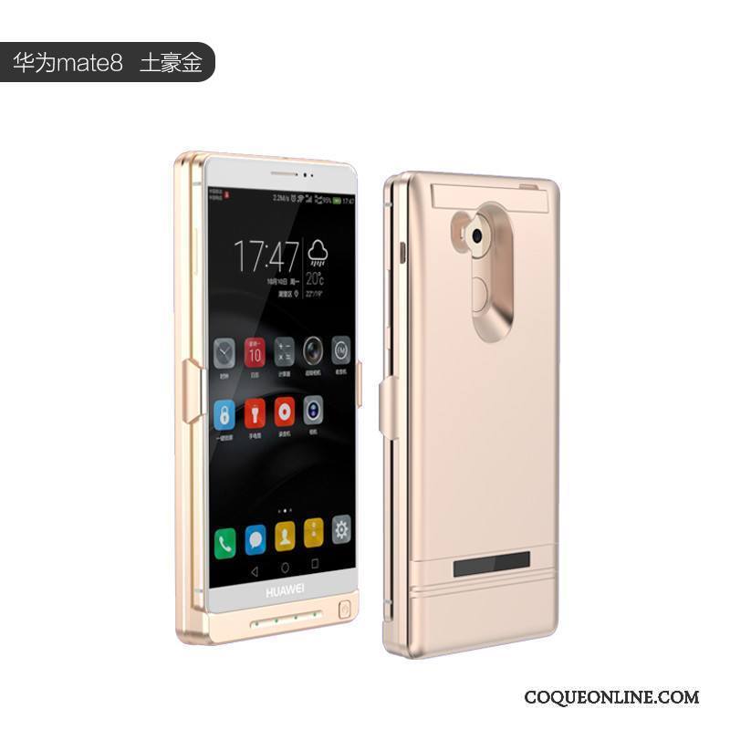 Huawei Mate 8 Étui Métal Coque De Téléphone Rose Protection Border