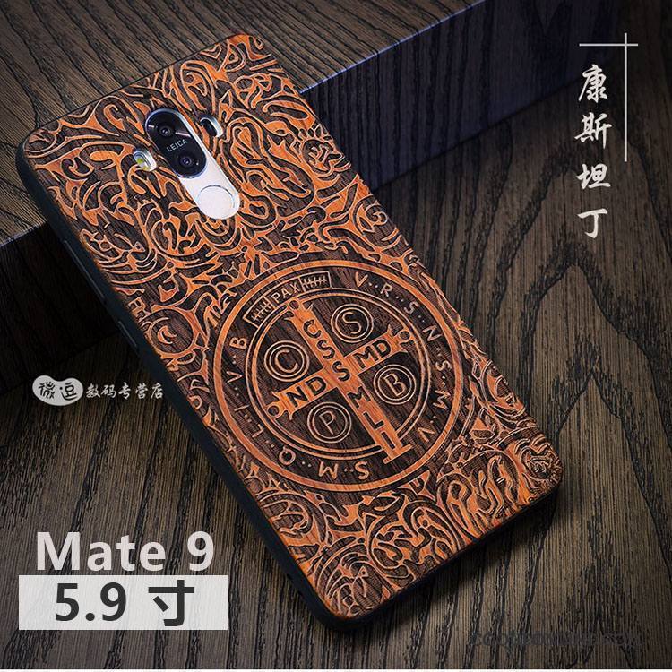 Huawei Mate 9 Bois Massif Protection Coque De Téléphone Luxe Personnalisé Personnalité Style Chinois