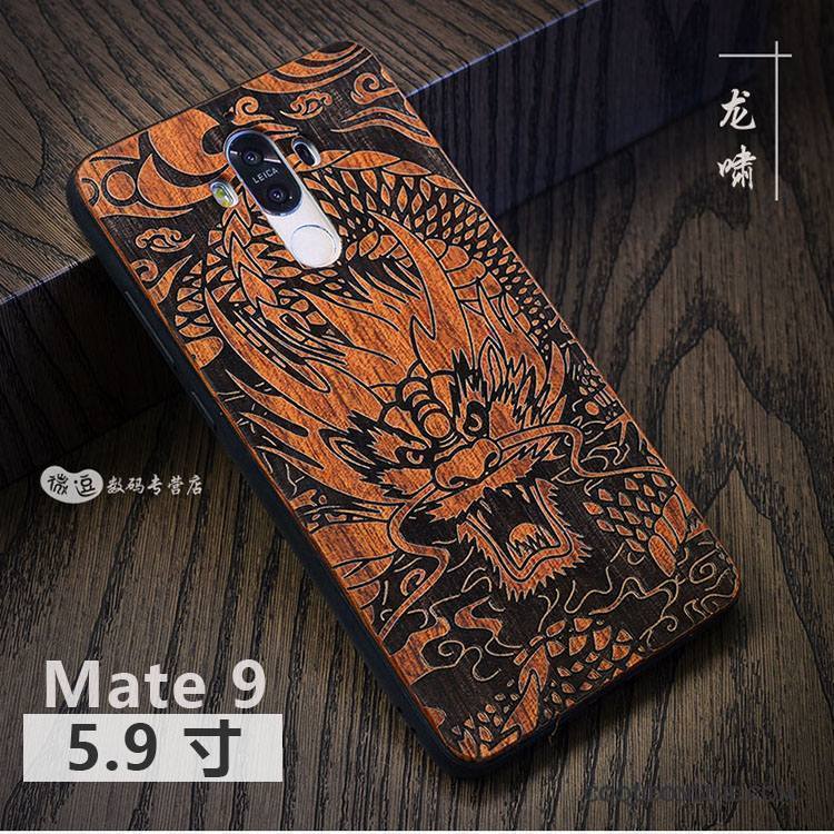 Huawei Mate 9 Bois Massif Protection Coque De Téléphone Luxe Personnalisé Personnalité Style Chinois