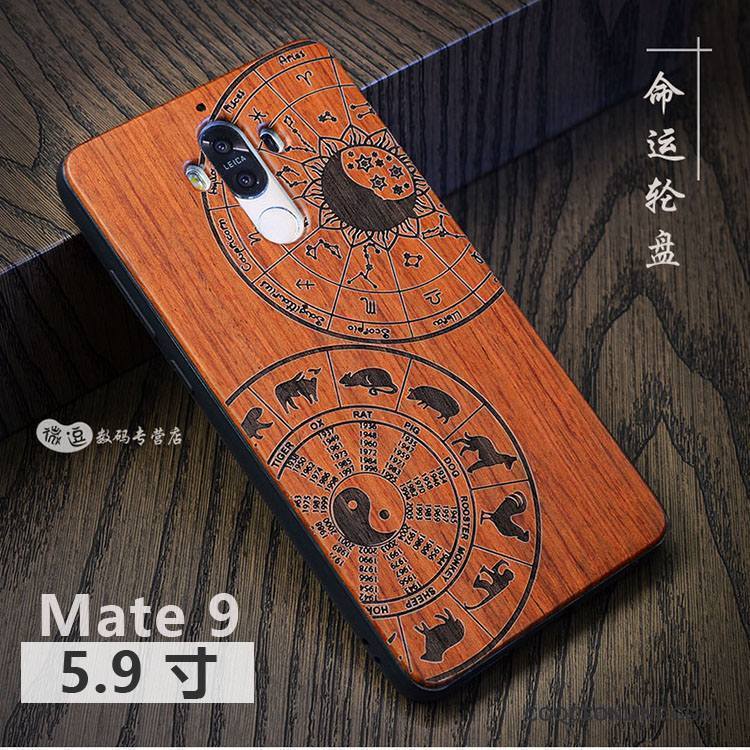 Huawei Mate 9 Bois Massif Protection Coque De Téléphone Luxe Personnalisé Personnalité Style Chinois