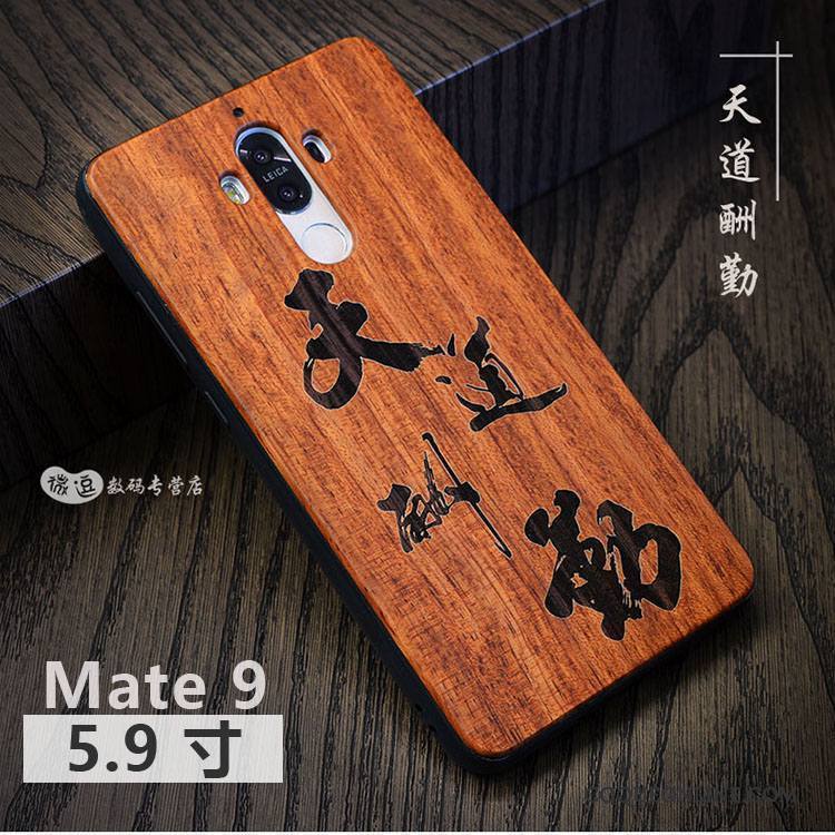 Huawei Mate 9 Bois Massif Protection Coque De Téléphone Luxe Personnalisé Personnalité Style Chinois