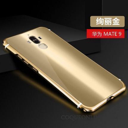 Huawei Mate 9 Coque De Téléphone Bleu Étui Marque De Tendance Métal Créatif