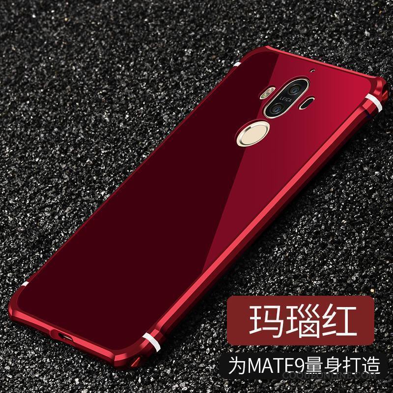 Huawei Mate 9 Coque De Téléphone Bleu Étui Métal Protection