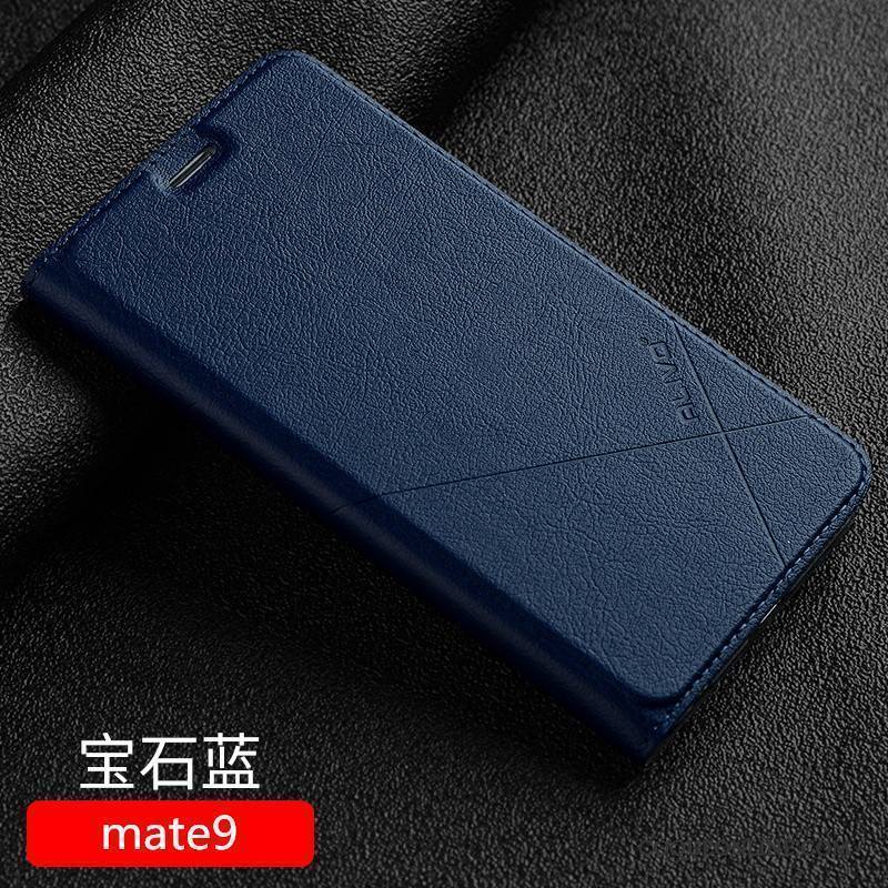 Huawei Mate 9 Coque De Téléphone Incassable Protection Clamshell Or Rose Étui En Cuir Tout Compris