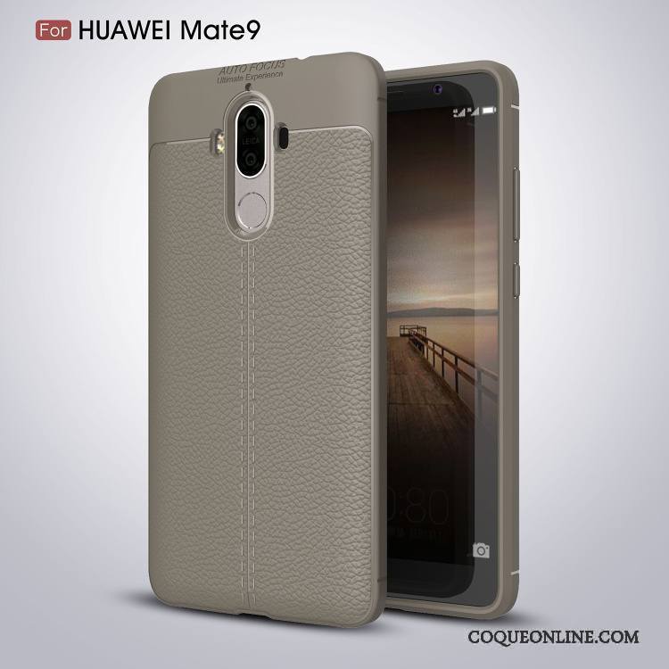 Huawei Mate 9 Coque Fluide Doux Protection Incassable Étui Créatif Gris Simple