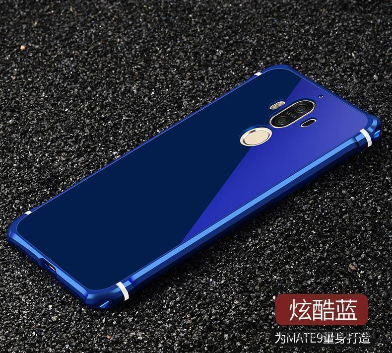 Huawei Mate 9 Coque Protection Étui Personnalité Tout Compris Créatif Bleu Métal