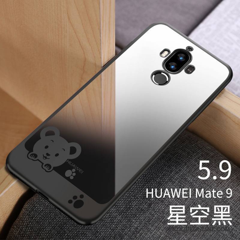 Huawei Mate 9 Coque Rouge Transparent Étui Tendance Silicone Fluide Doux Très Mince