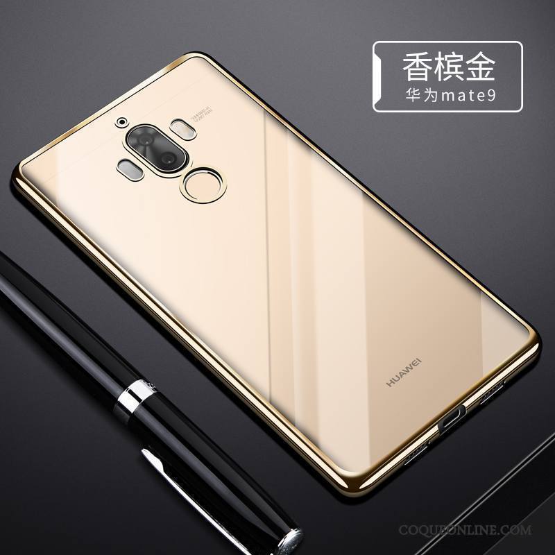 Huawei Mate 9 Coque Silicone De Téléphone Argent Étui Tendance Fluide Doux