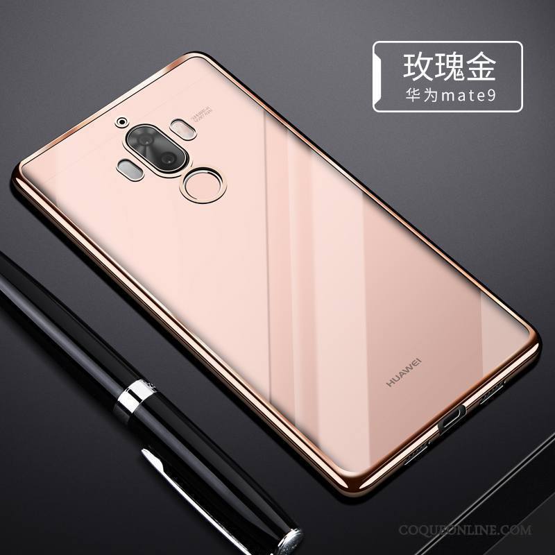 Huawei Mate 9 Coque Silicone De Téléphone Argent Étui Tendance Fluide Doux