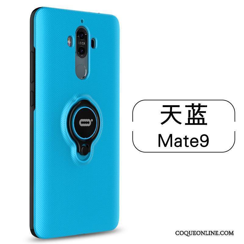 Huawei Mate 9 Coque Silicone Support Protection Incassable Vert Boucle Étui