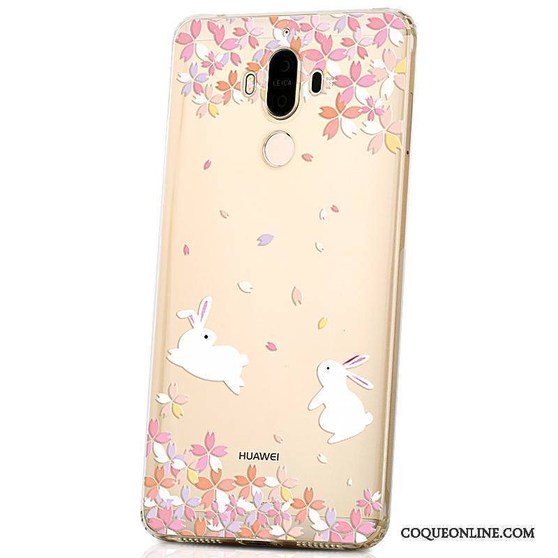 Huawei Mate 9 Coque Tout Compris Créatif Tendance Silicone Or Étui Personnalité