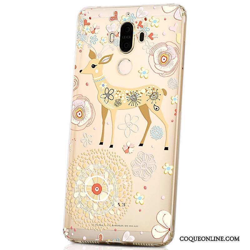 Huawei Mate 9 Coque Tout Compris Créatif Tendance Silicone Or Étui Personnalité