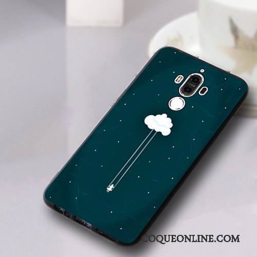 Huawei Mate 9 Coque Étui Protection Bleu Tendance Fluide Doux Incassable Personnalité