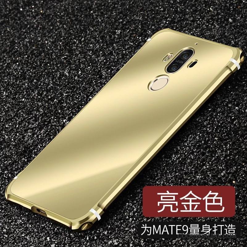 Huawei Mate 9 Coque Étui Rouge De Téléphone Métal Protection