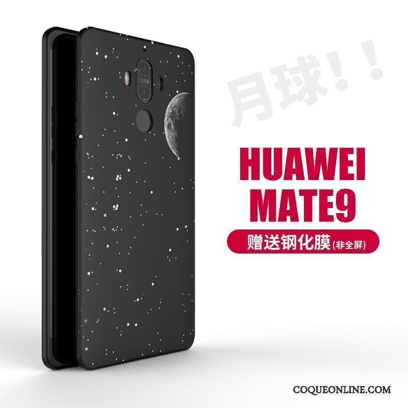 Huawei Mate 9 Coque Étui Silicone Noir Tout Compris Tendance Grand Créatif