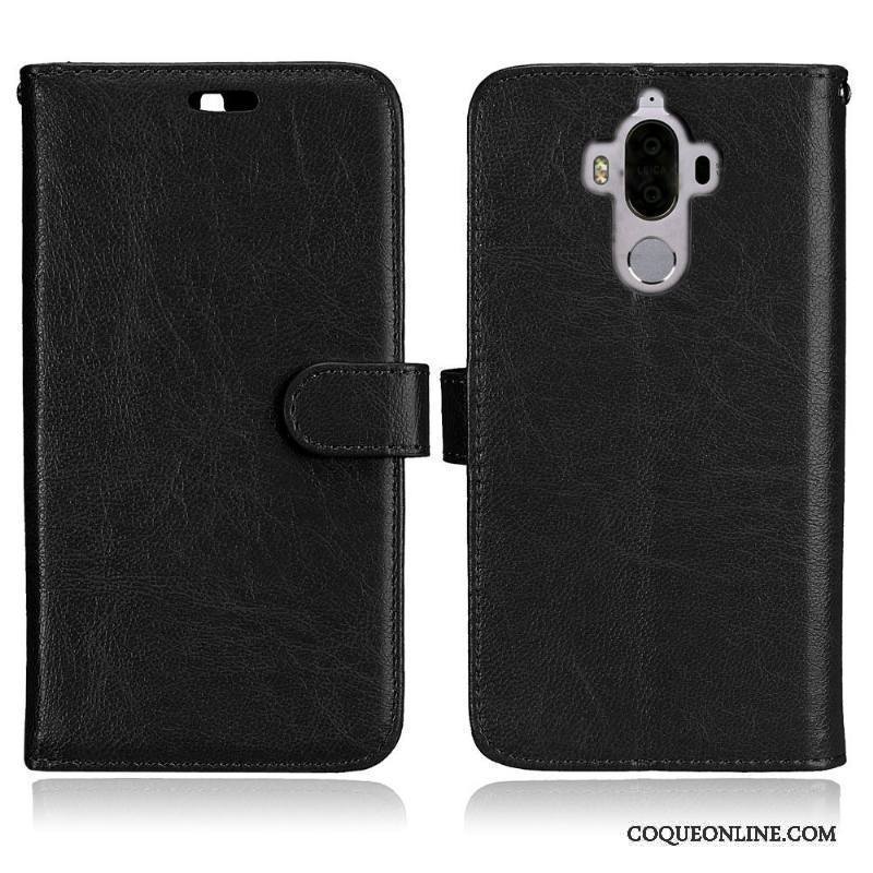 Huawei Mate 9 Housse Coque De Téléphone Portefeuille Protection Étui En Cuir Carte Incassable